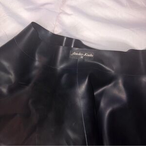 Black Skater Skirt latex by atsuko kudo size medium